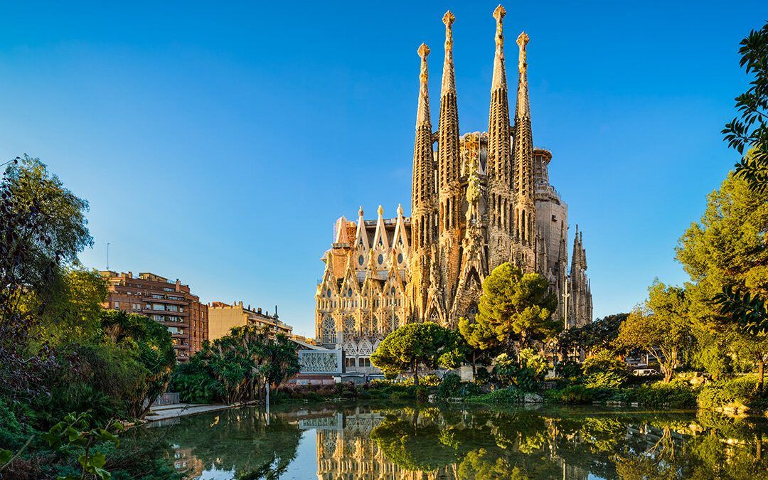 Vista de la Sagrada Familia en Barcelona